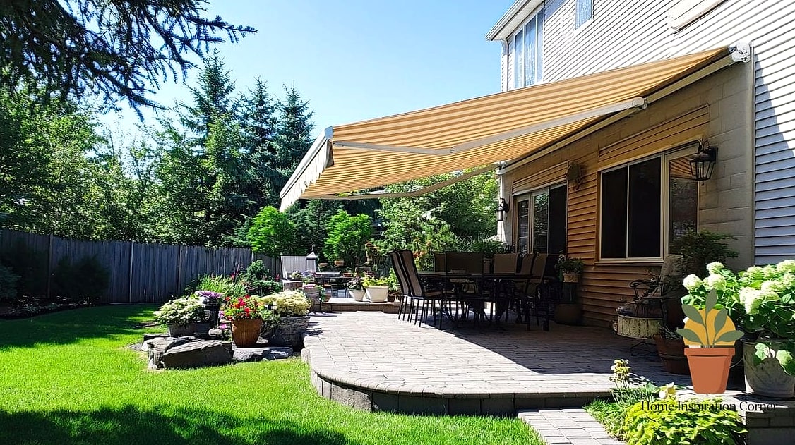 An Awning Attached to the House