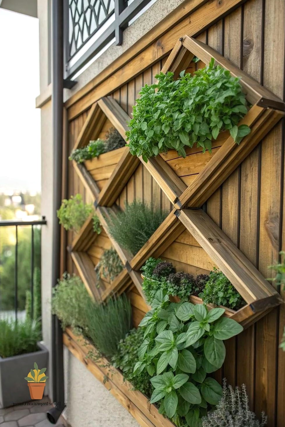 23 Balcony Decoration Ideas Looks We're Obsessed With This Year 22 Balcony Herb Wall with Chalkboard Labels