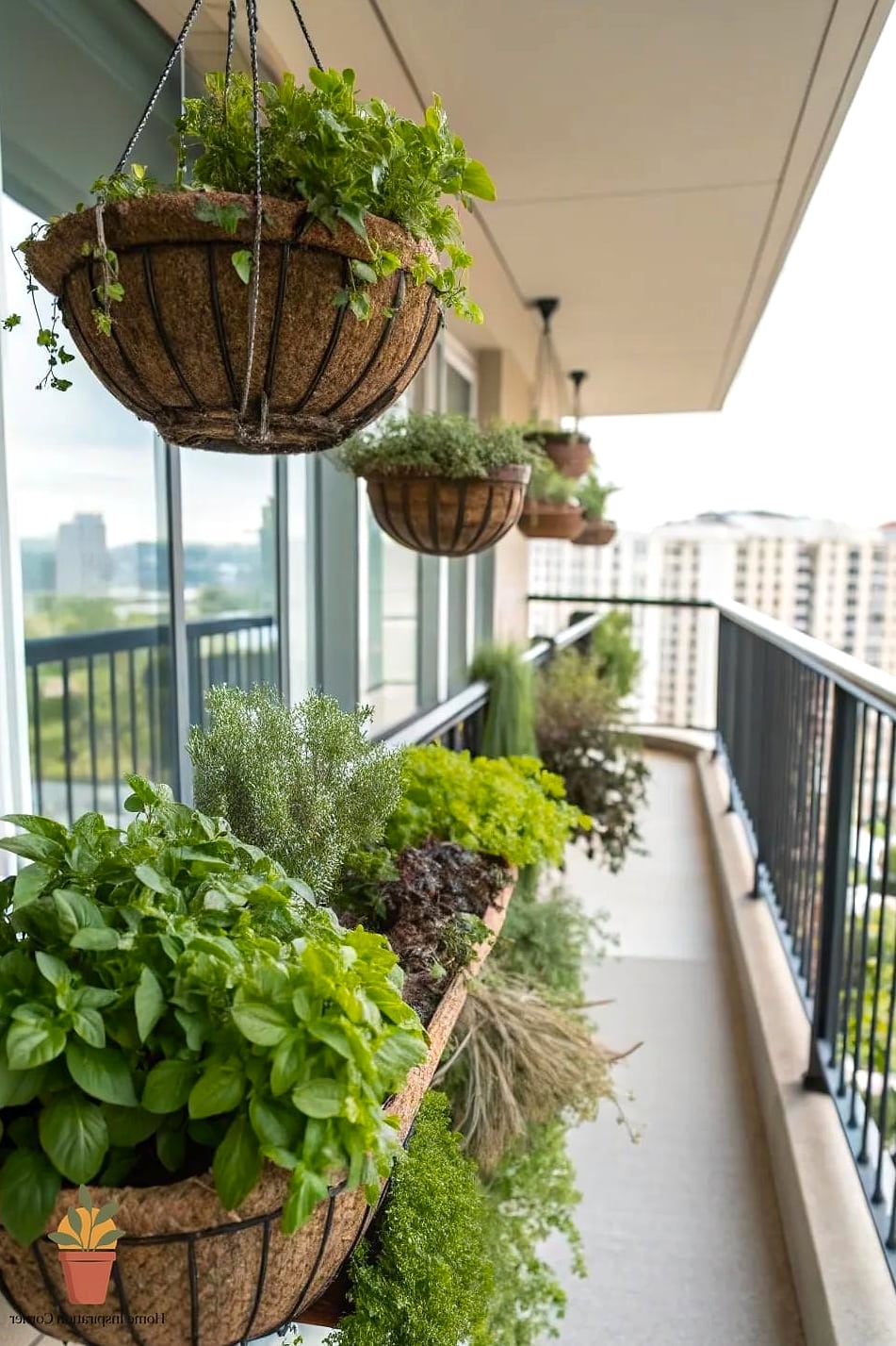 Balcony Herb and Flower Combo Boxes