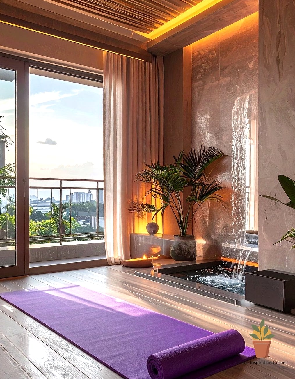 Balcony Yoga or Meditation Corner