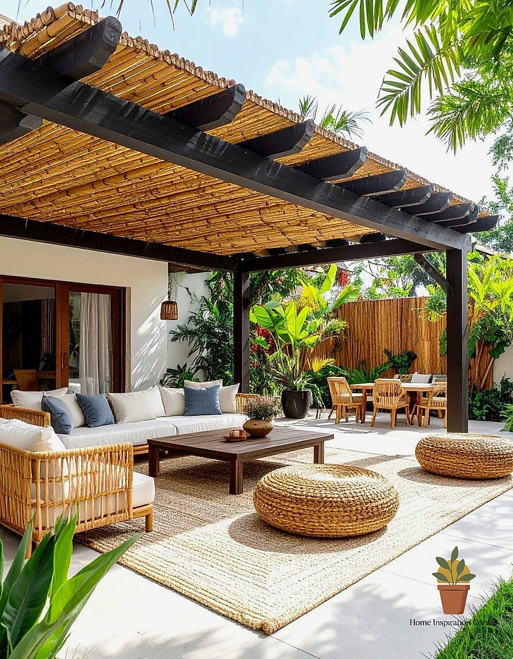 Bamboo or Reed Shade Cover
