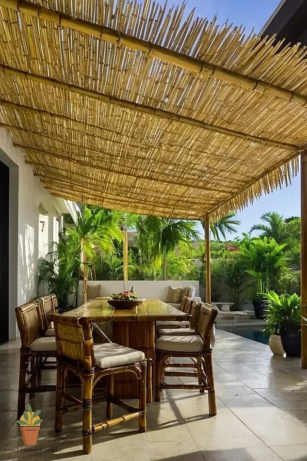 Bamboo or Reed Roll-Up Shades
