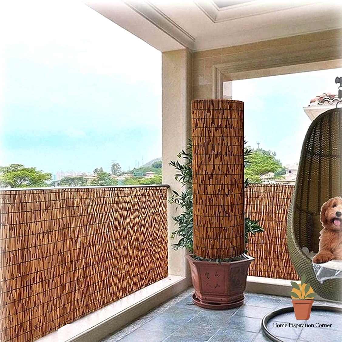 Bamboo Roll-Up Screens