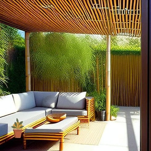 Bamboo Shade Roof
