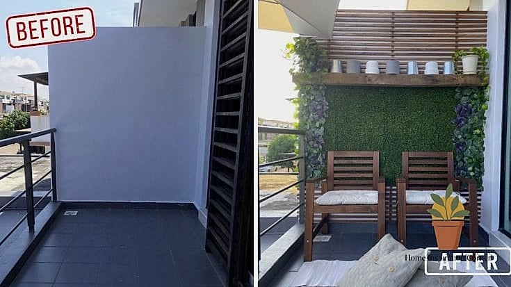 Bare Wall to Vertical Herb Garden