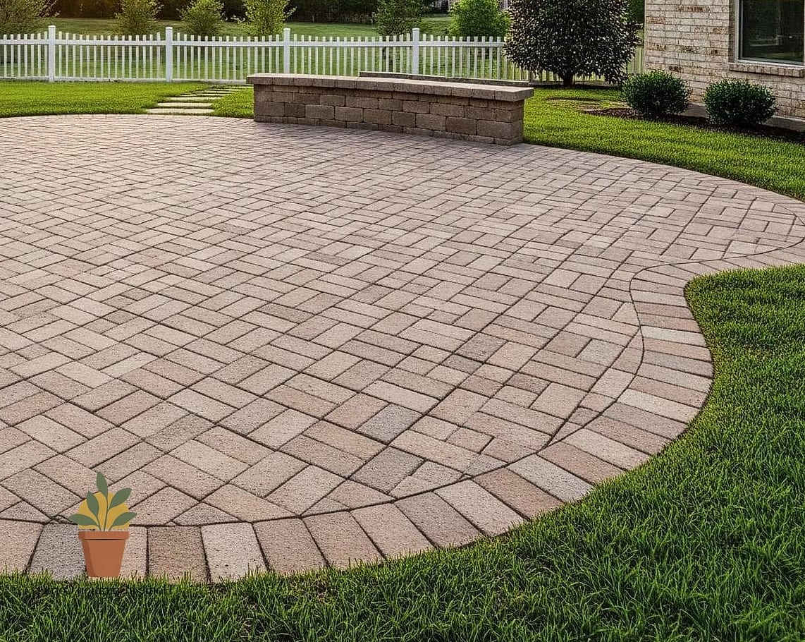 25 Patio Tiles Designs That Maximize Style and Function 14 Basketweave Stone Pattern