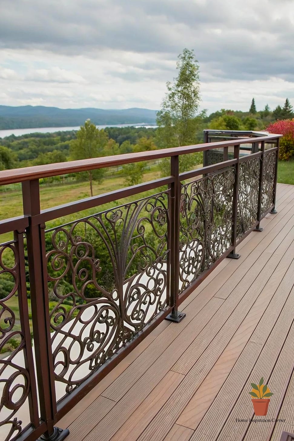 15 Creative Patio Railing Ideas Ideas You Haven't Seen Before 8 Bent Metal Wave Pattern Railing