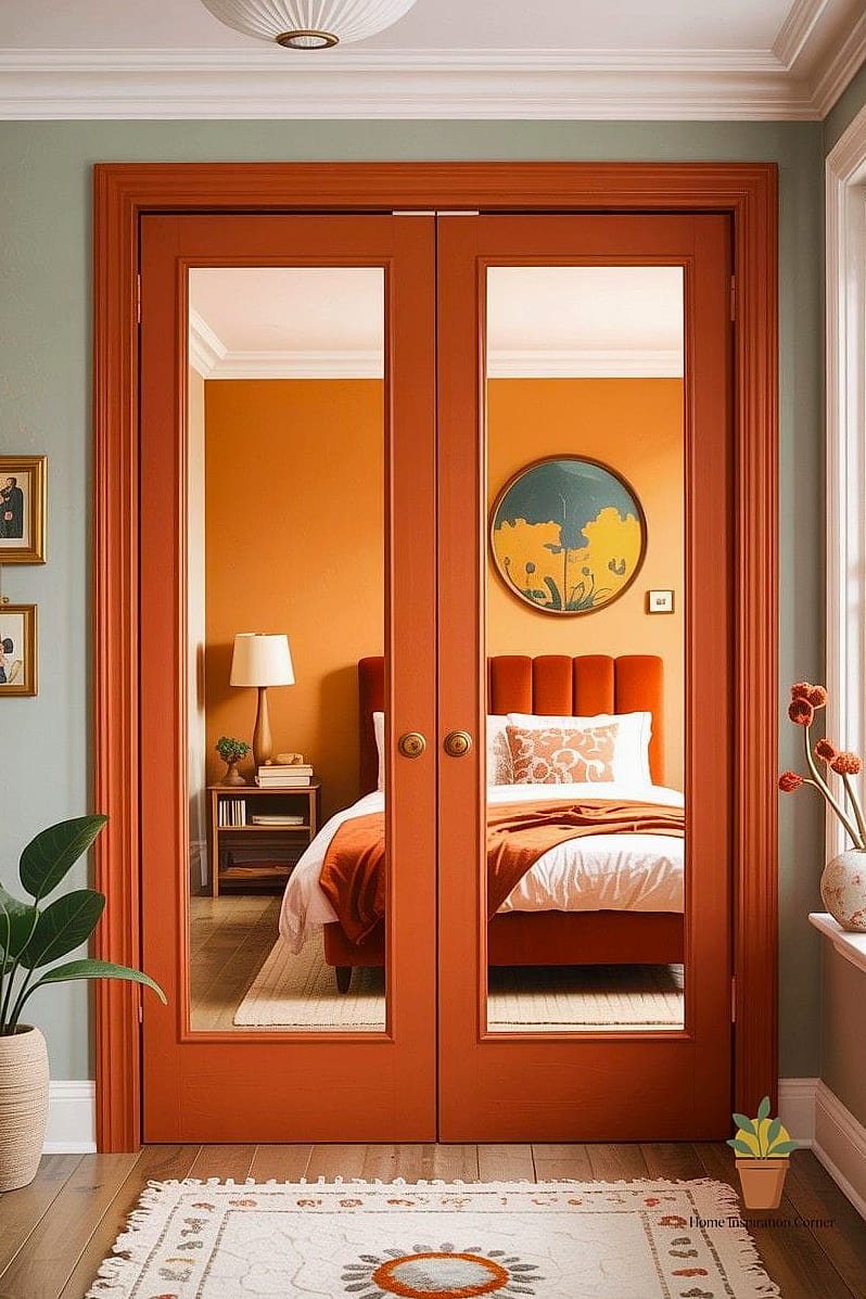 Bifold Doors Painted to Match Exterior Trim