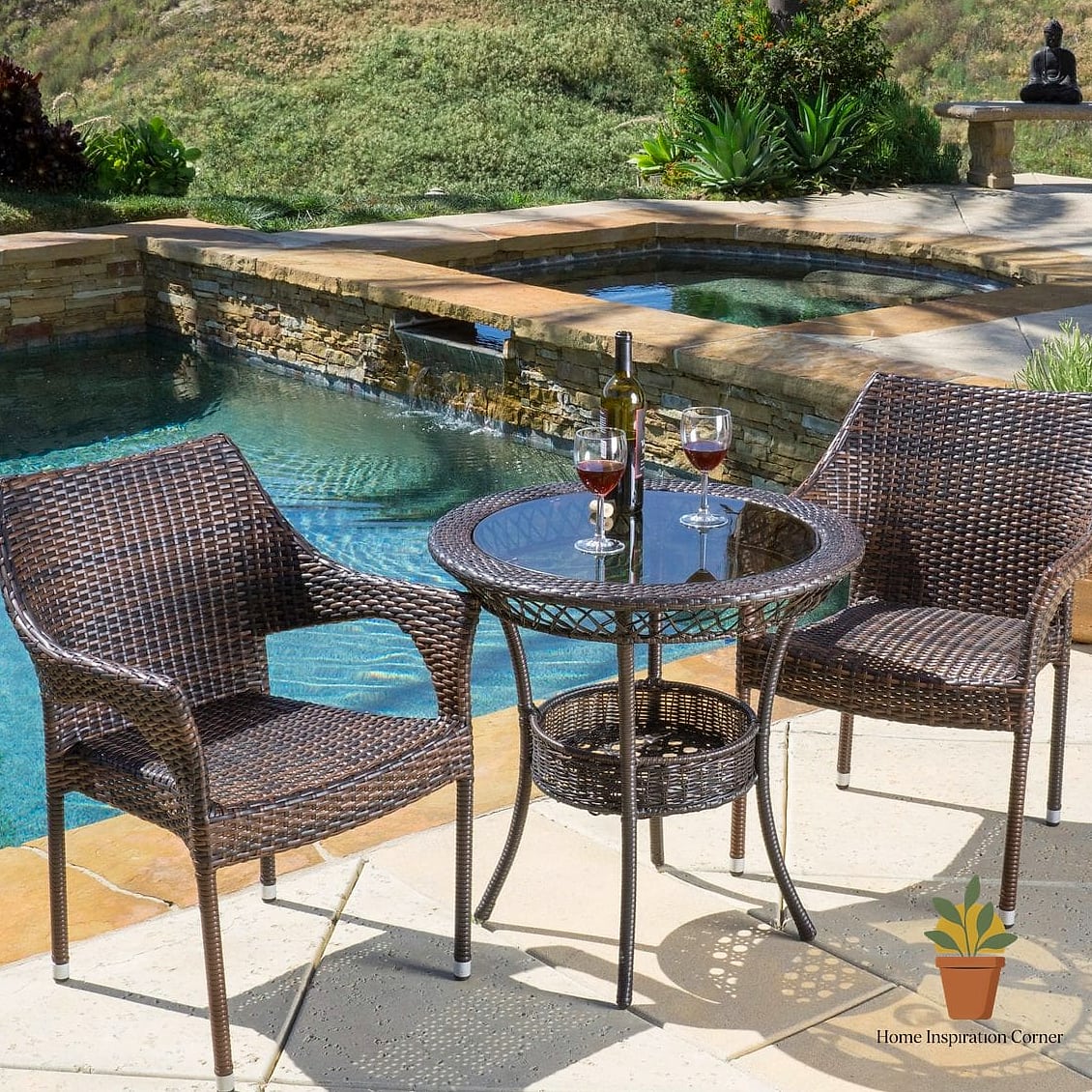 23 Small Outdoor Patio Ideas Designs You Need to See Right Now 2 Bistro Set for Two