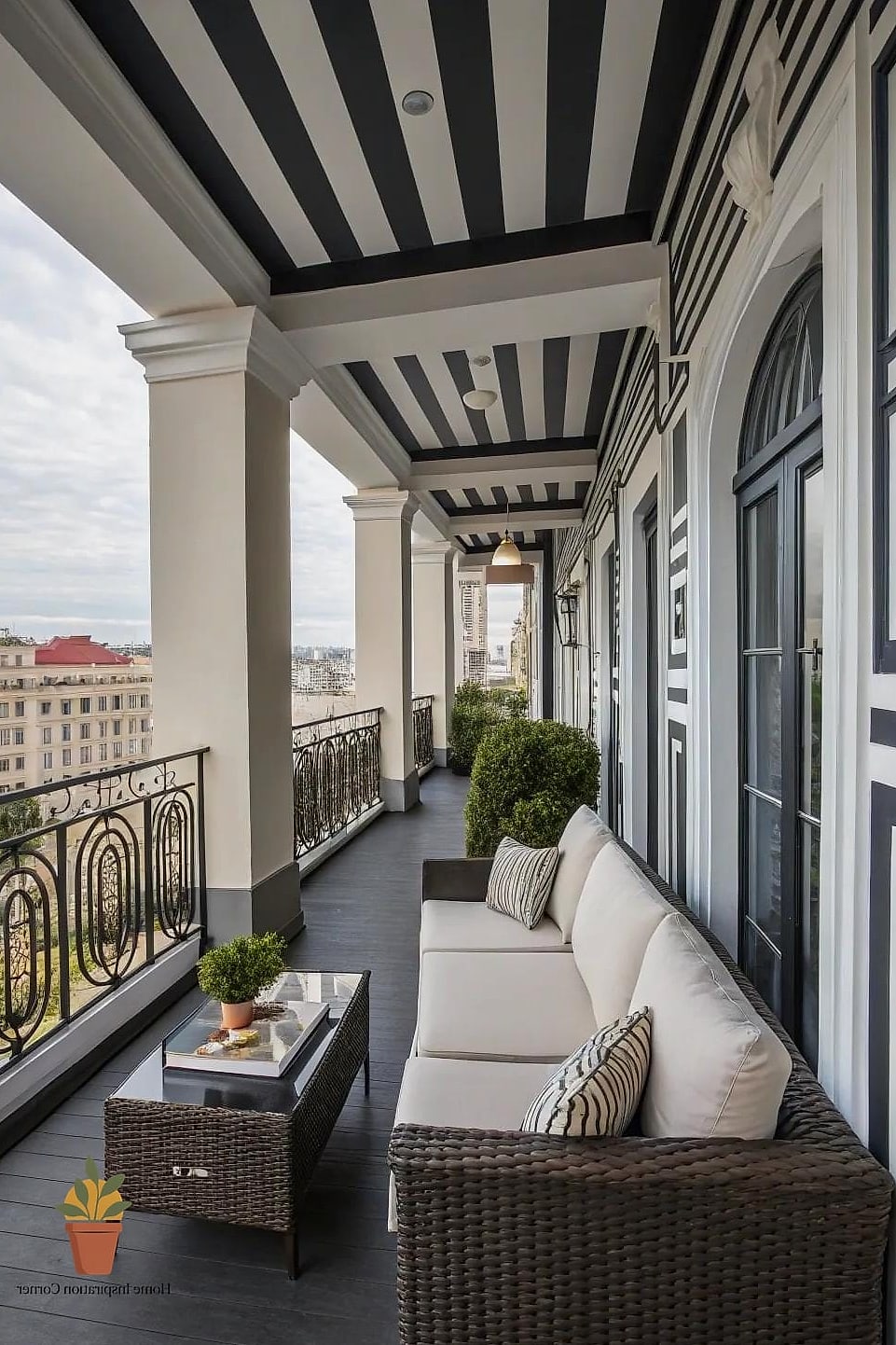 18 Balcony Wall Painting Ideas Ideas That Work in Any Size Home 7 Black Accent Wall for Drama in a Small Space