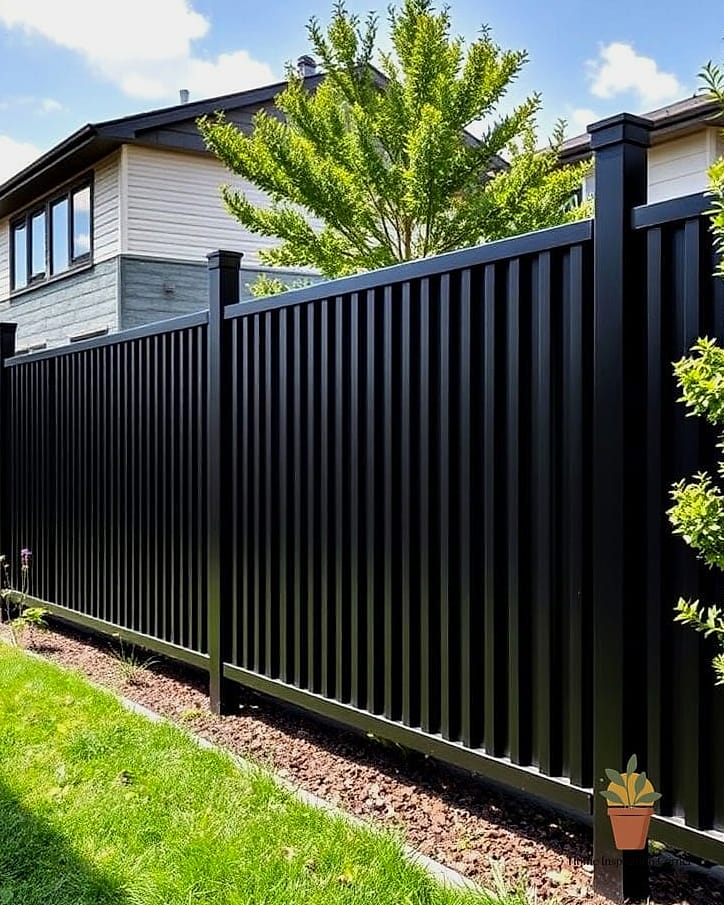 Black Metal Fence