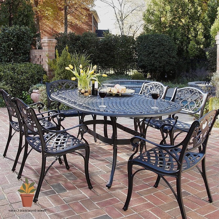 Black Metal Bistro Set for Small Spaces