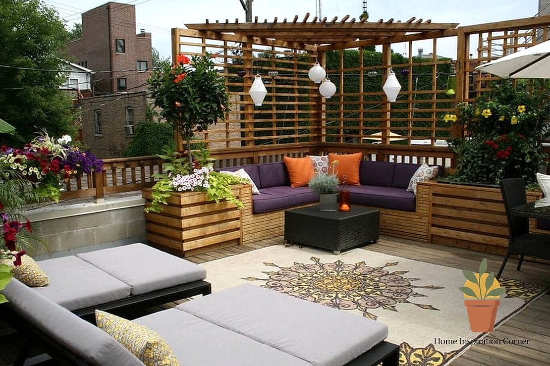 22 Terrace Decoration Before and After Transformations to Inspire 12 Blank Ceiling Space Gets a Pergola Addition