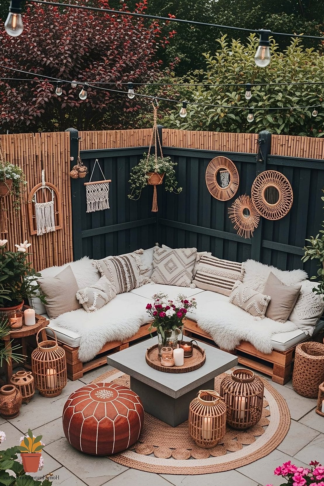 7 Boho Patio Ideas That Will Transform Your Space 7 A Boho Color Palette with Warm, Earthy Tones