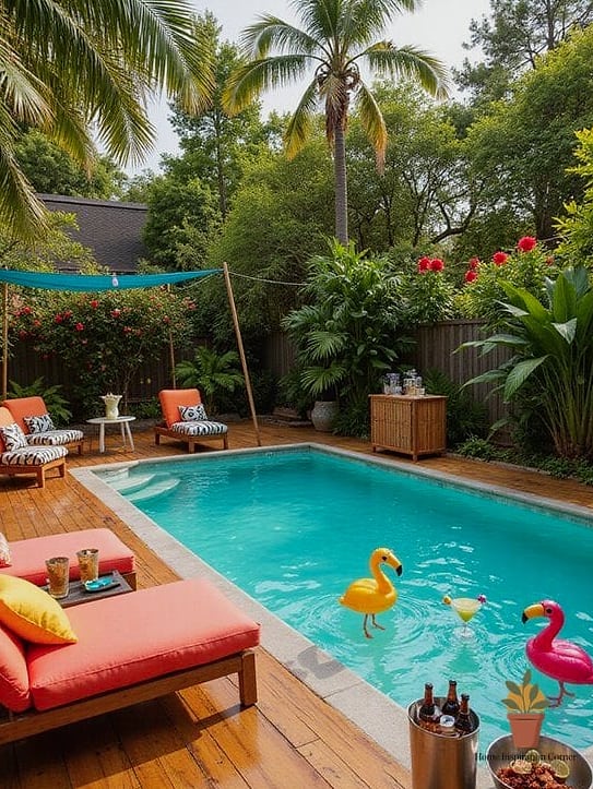 Boho Oasis with Layered Rugs and Rattan Furniture