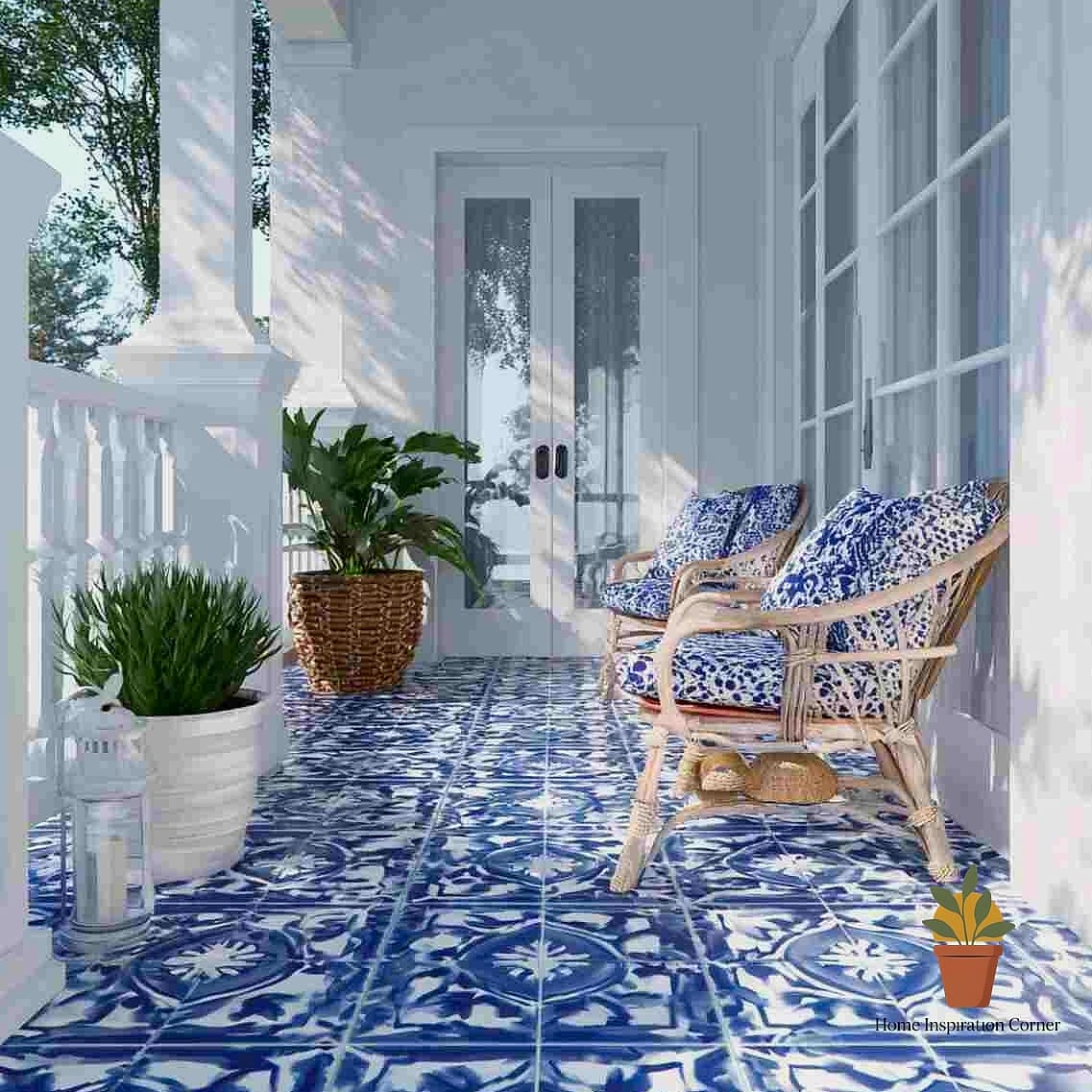 Bold Blue Moroccan-Style Tile