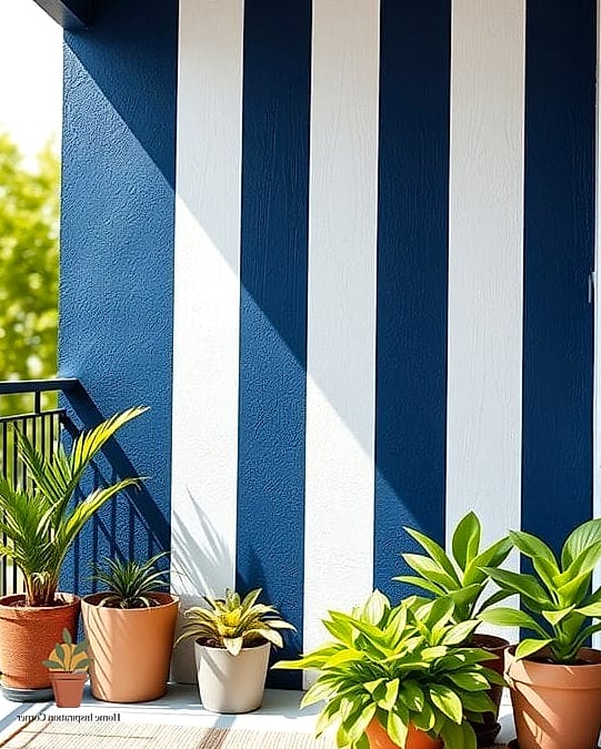 18 Balcony Wall Painting Ideas Ideas That Work in Any Size Home 16 Bold Navy for a Sophisticated Statement