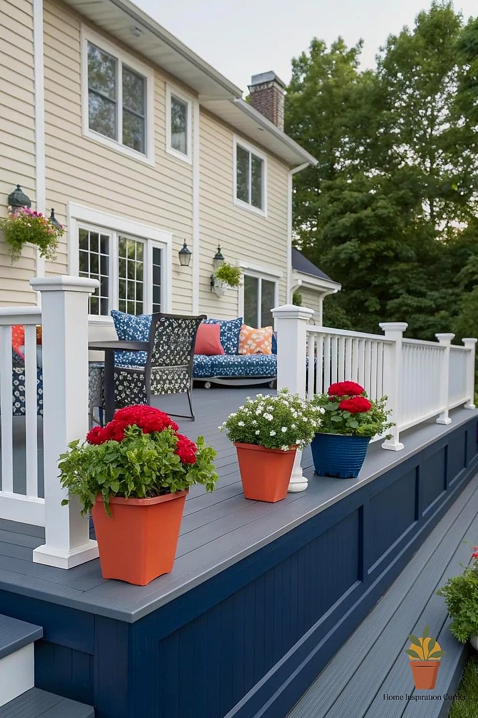 30 Deck Colors Ideas Paint Looks We're Obsessed With This Year 14 Bold Navy Blue