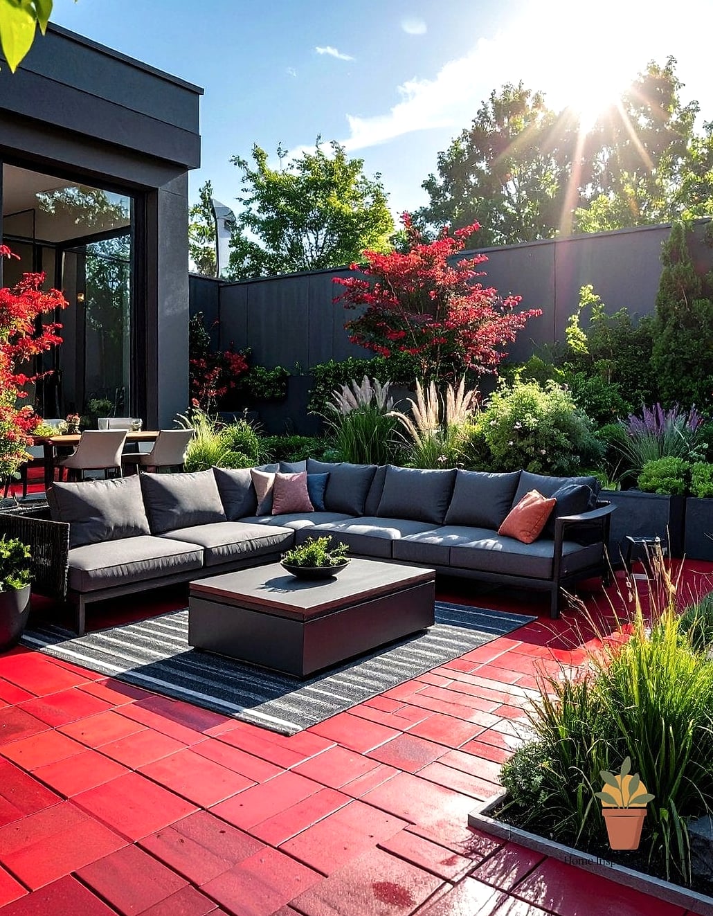 Bold Red Front Door Extension
