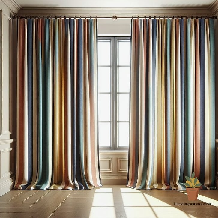 Bold Striped Fabric for a Coastal Feel