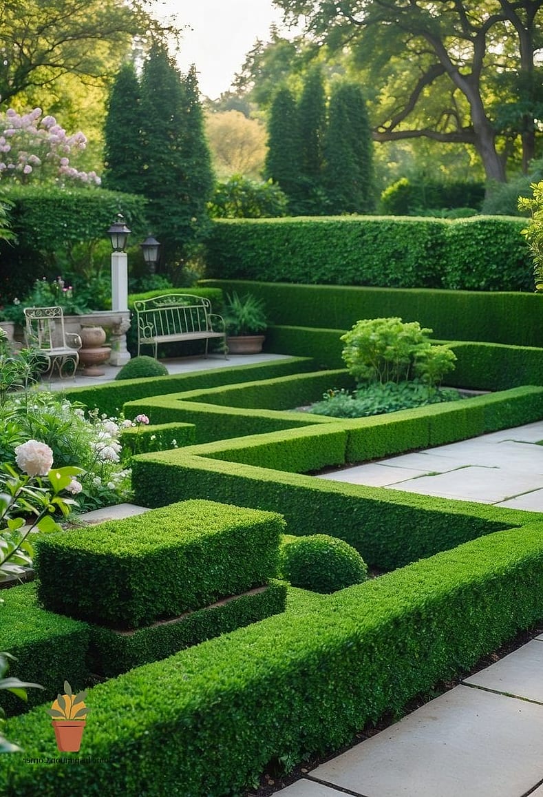 Boxwood Hedges for Structure