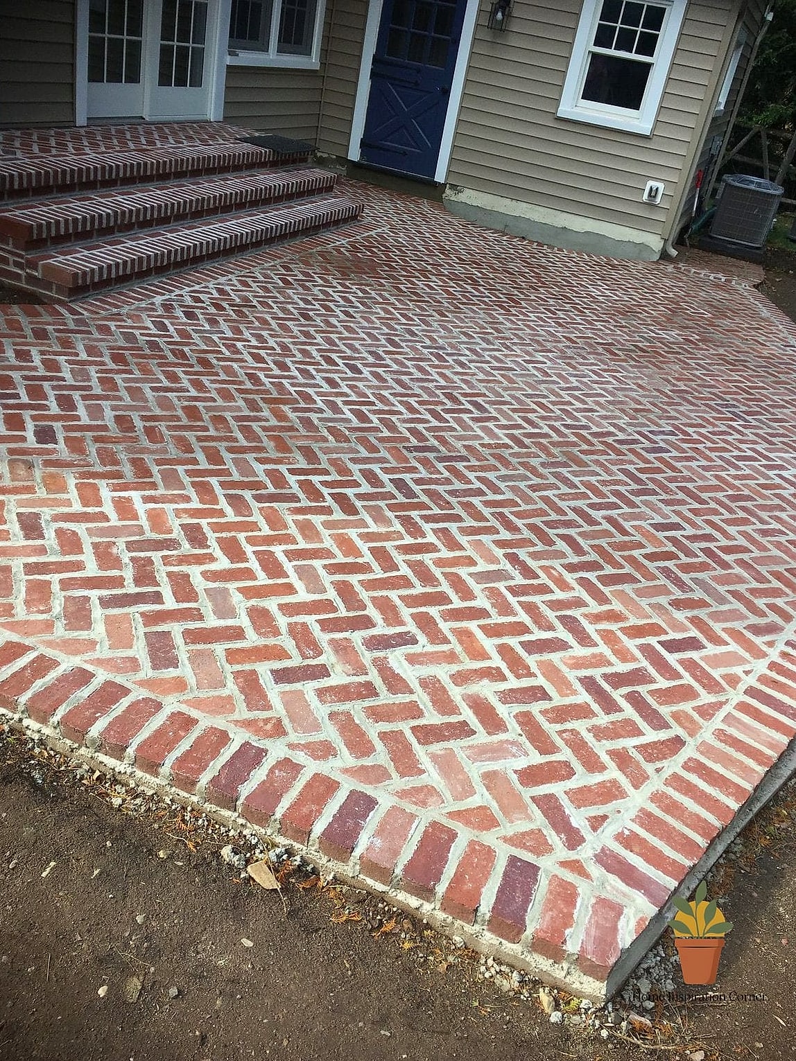 Brick Herringbone Patio