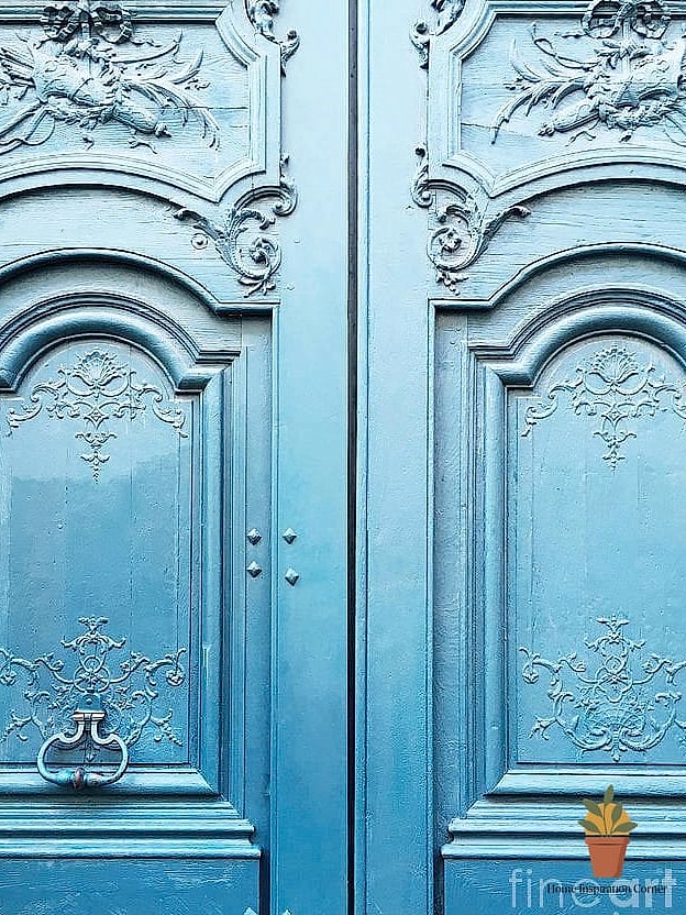 Bright Blue or Colorful French Doors