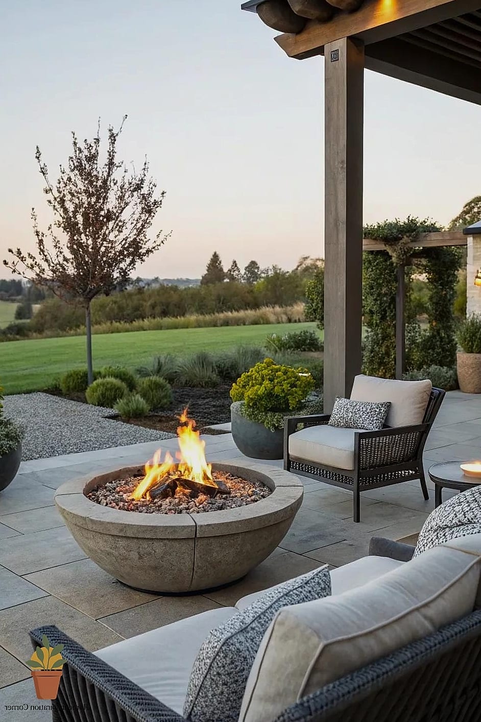 Bring in a Fire Pit for Cooler Nights