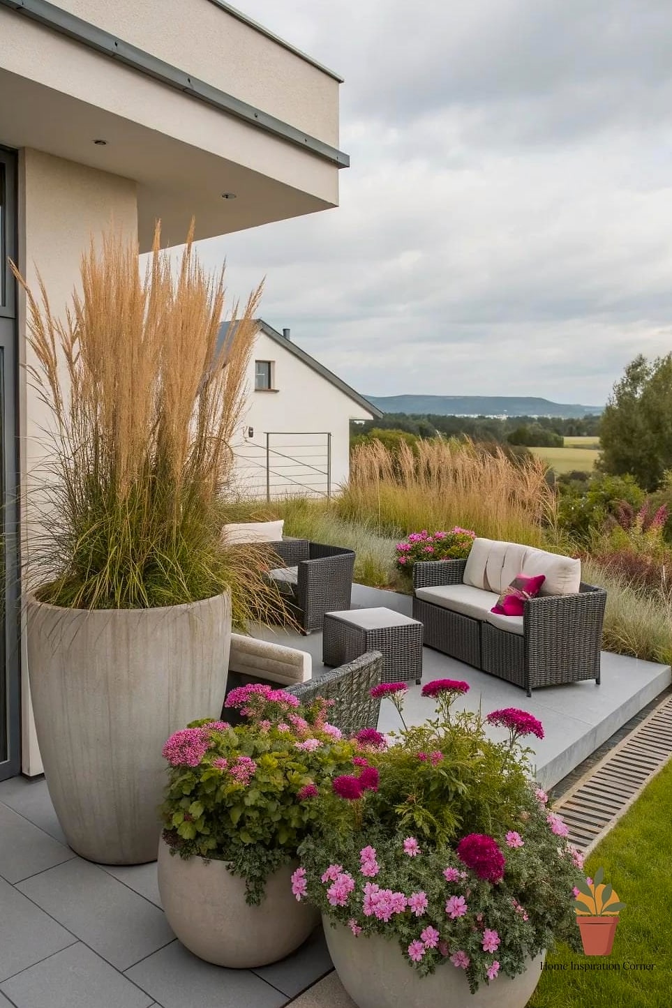 10 Outdoor Patio Decor Makeovers That Look Incredibly Expensive 6 Bring in Oversized Planters with Greenery