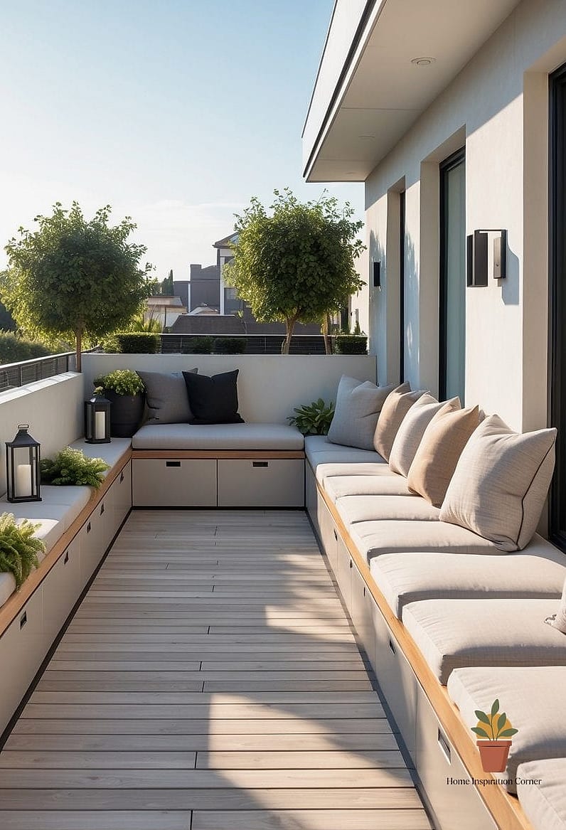 Built-In Bench Seating with Hidden Storage