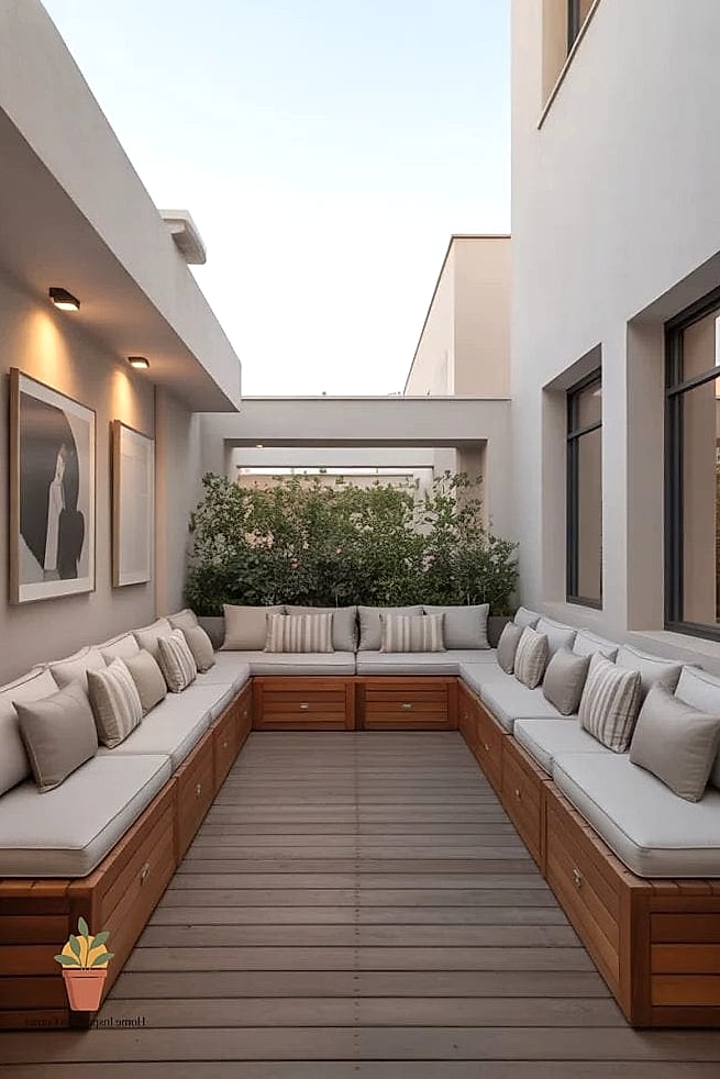 23 Cozy Terrace Ideas Ideas That Work in Any Size Home 5 Built-In Bench Seating