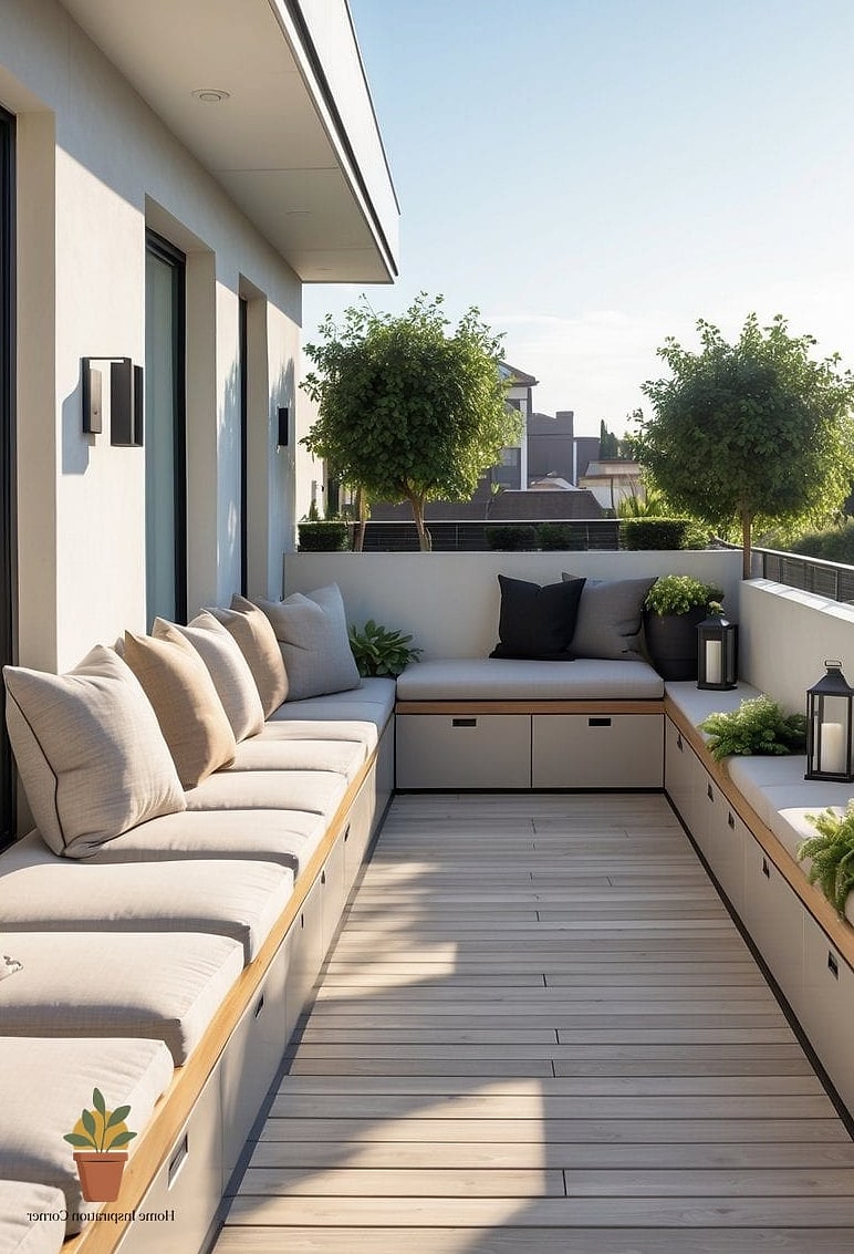 Built-In Bench Seating in the Dining Nook