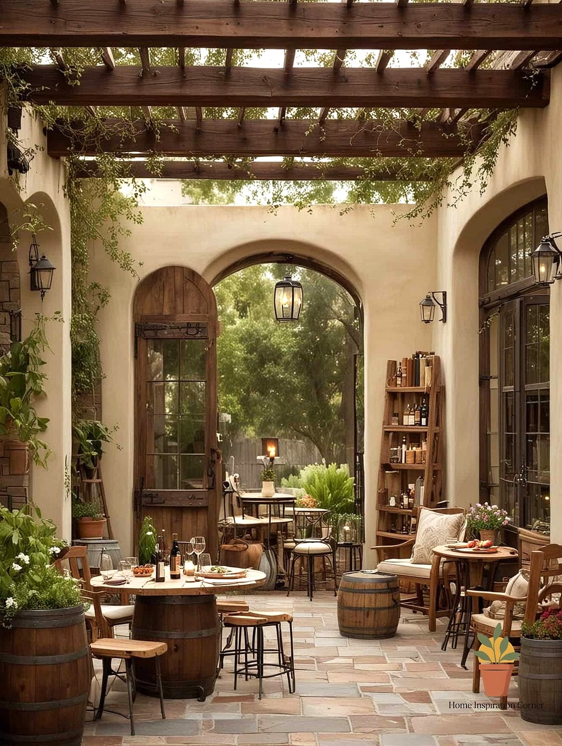 A Built-In Wine or Beverage Nook