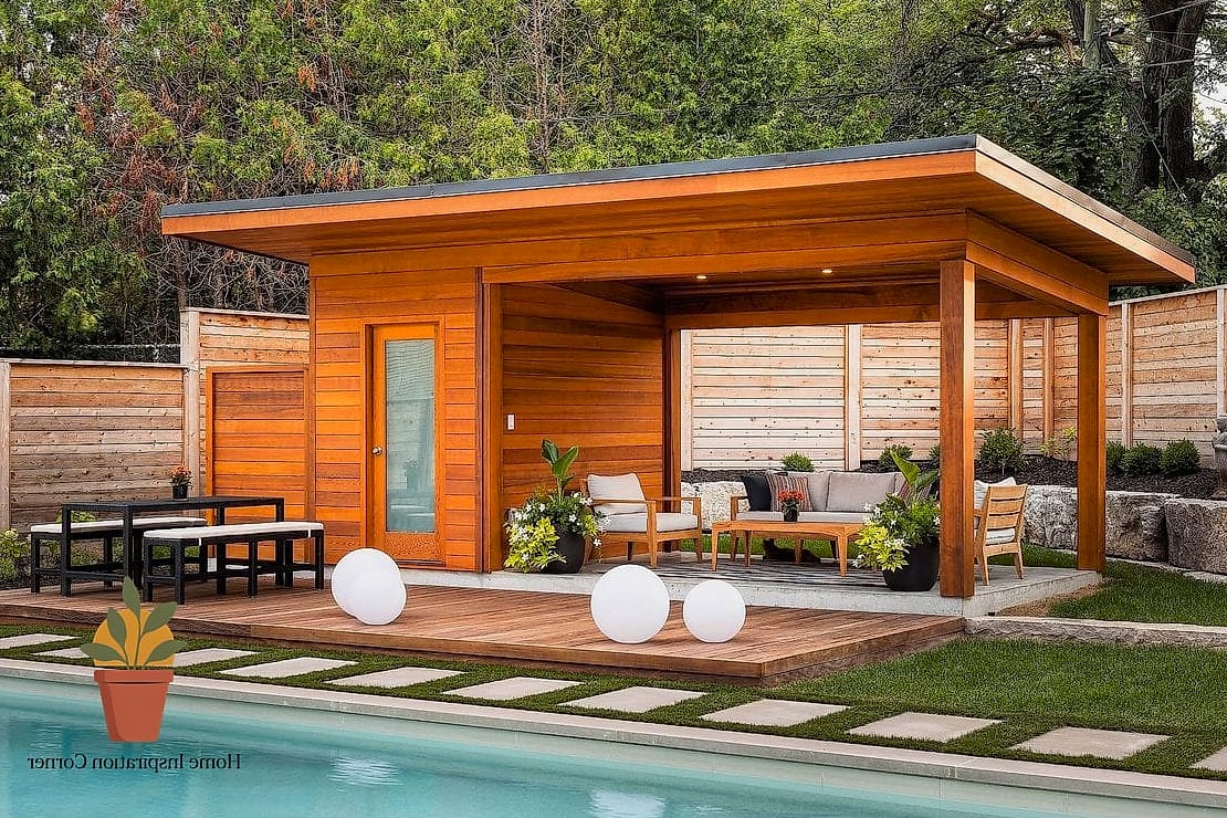 14 Backyard Pool And Patio Ideas Designs You Need to See Right Now 8 Cabana-Style Poolside Structures