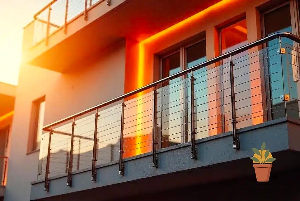 Cable and Glass Combination Railing