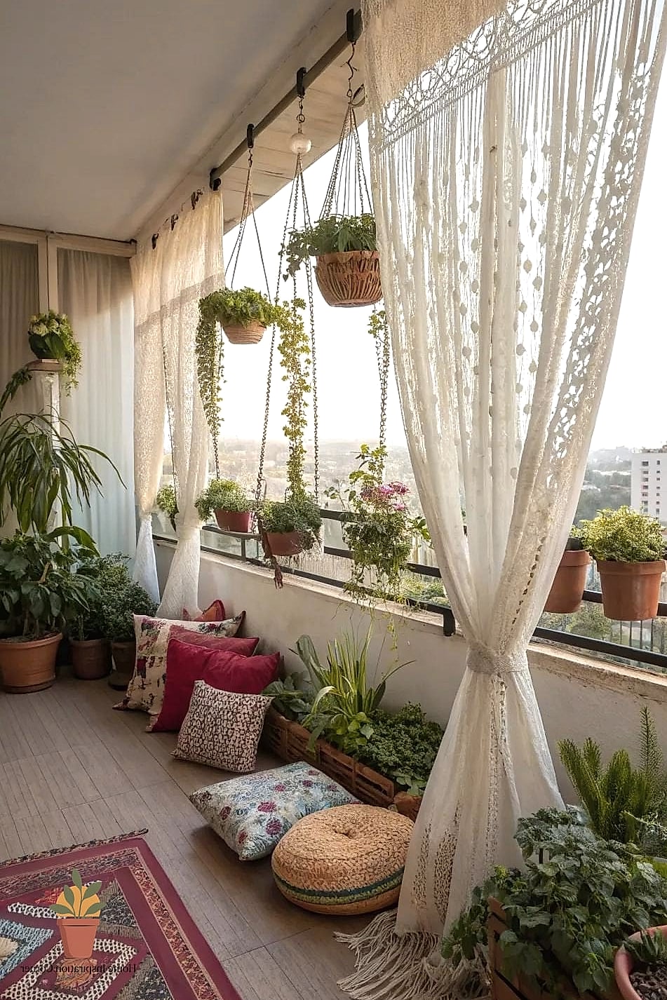 23 Balcony Decoration Ideas Looks We're Obsessed With This Year 5 Cafe Curtains for Privacy