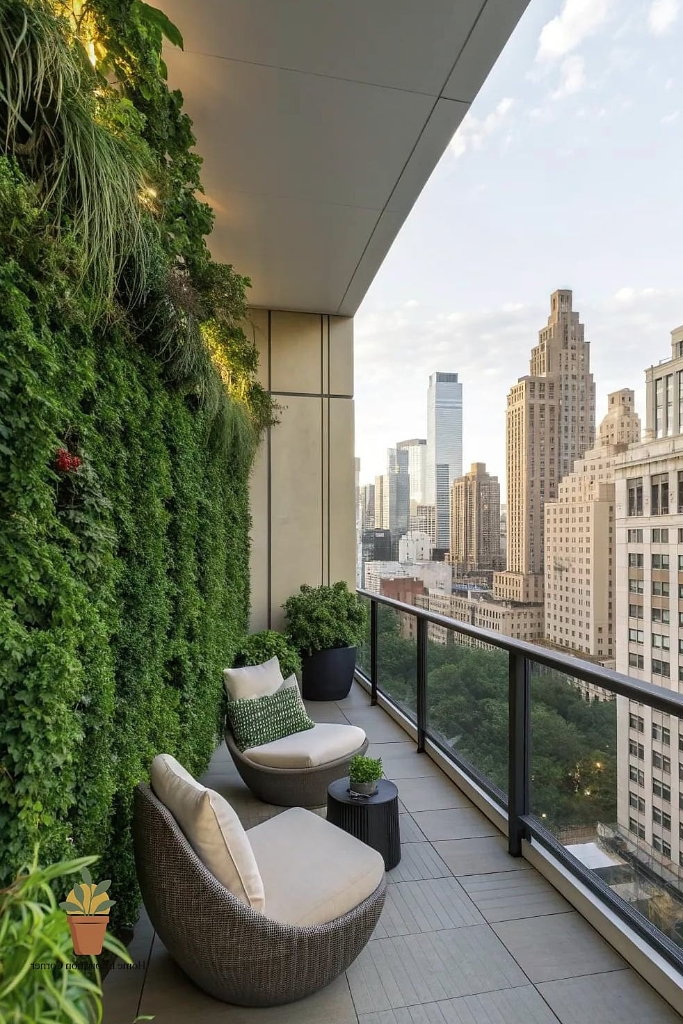 20 Balcony Poses Ideas That Will Transform Your Space 11 The Café-Style Privacy Screen