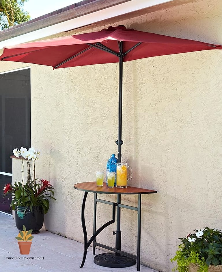 23 Small Outdoor Patio Ideas Designs You Need to See Right Now 12 Café-Style Umbrella