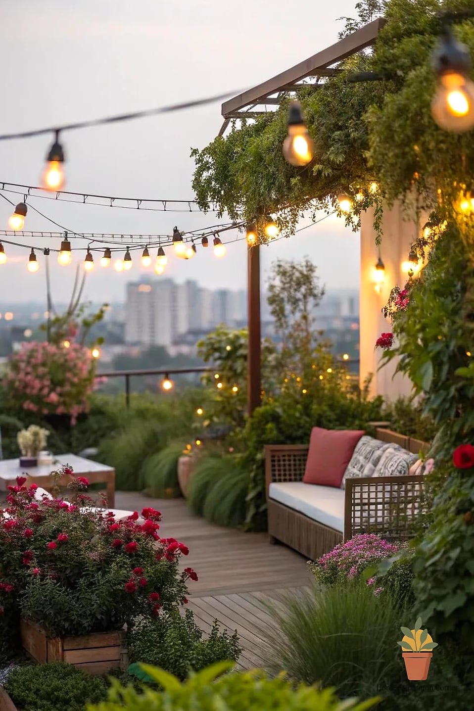 25 Home Terrace Ideas Ideas That Will Transform Your Space 10 Café-Style String Curtains or Privacy Screens