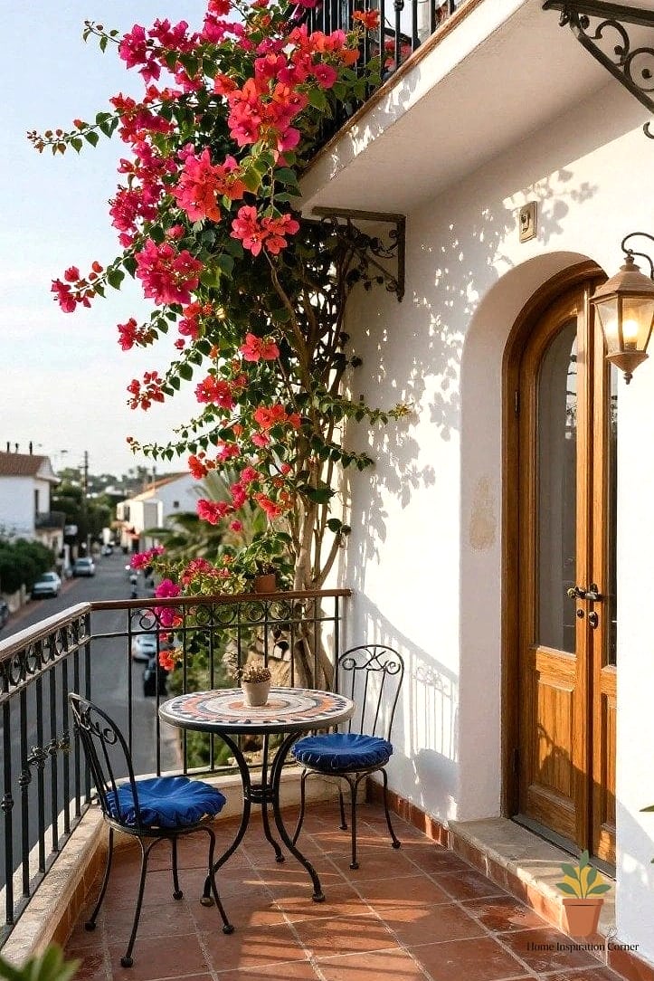 A Cascading Bougainvillea Wall