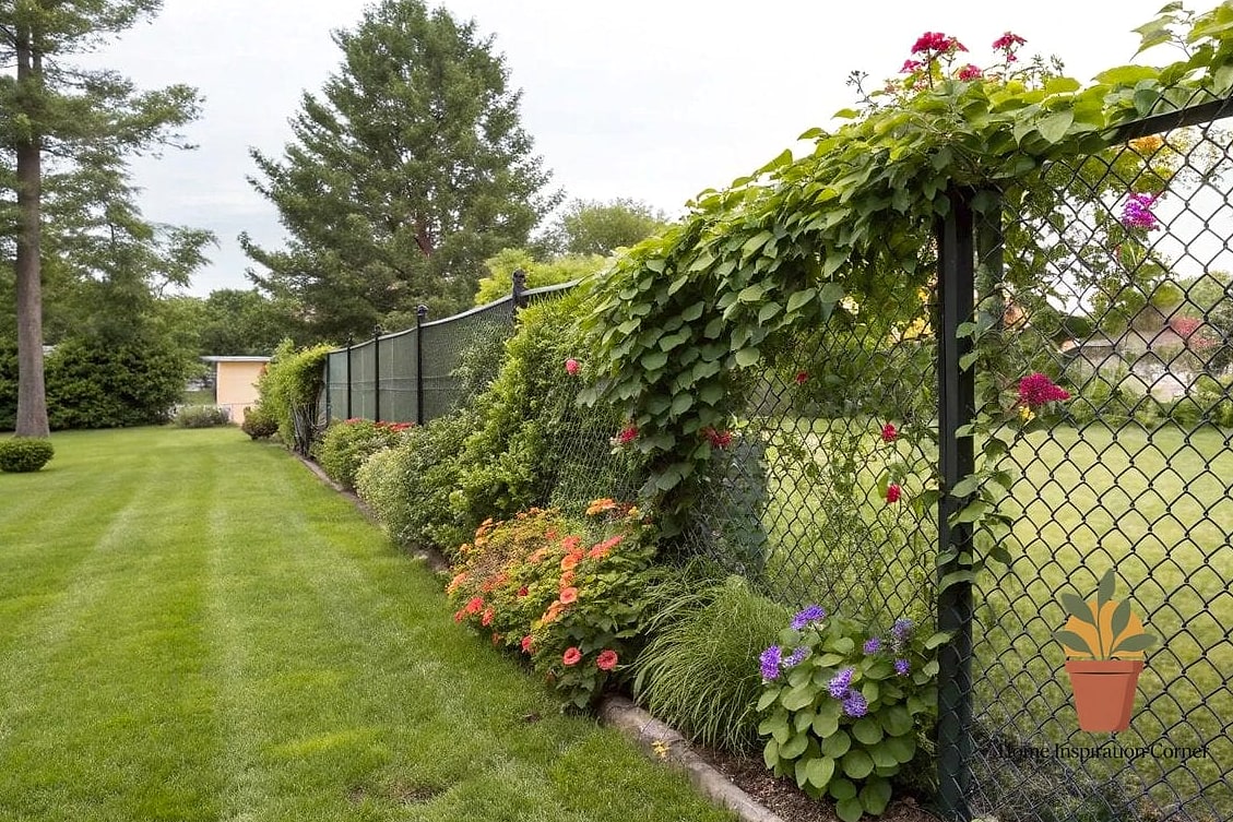 Chain Link with Privacy Slats