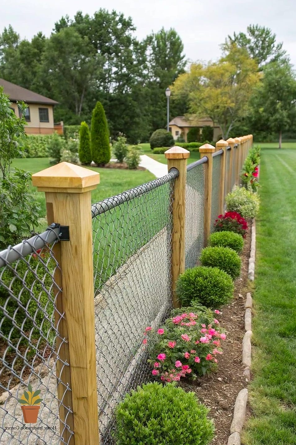 Chain-Link with Privacy Slats