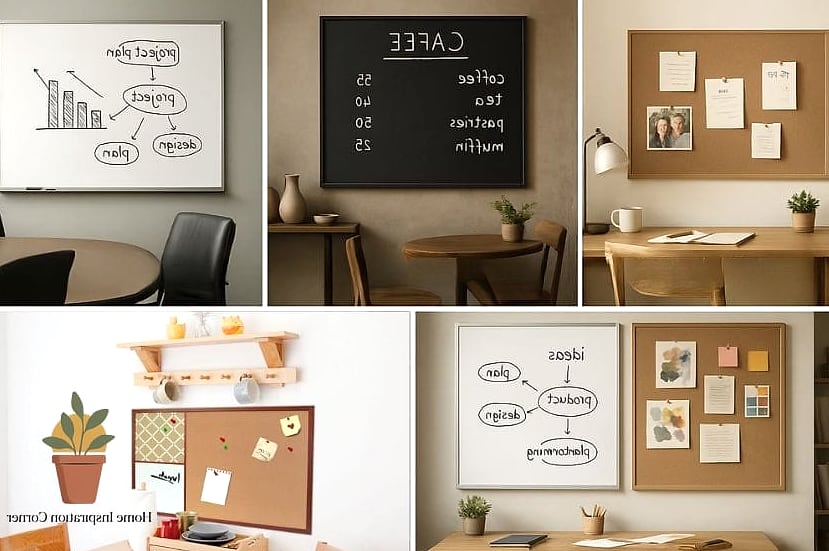 Chalkboard or Cork Message Board