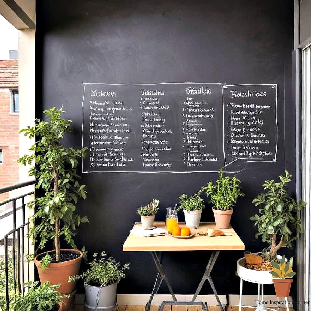 Chalkboard or Cork Board Accent Wall