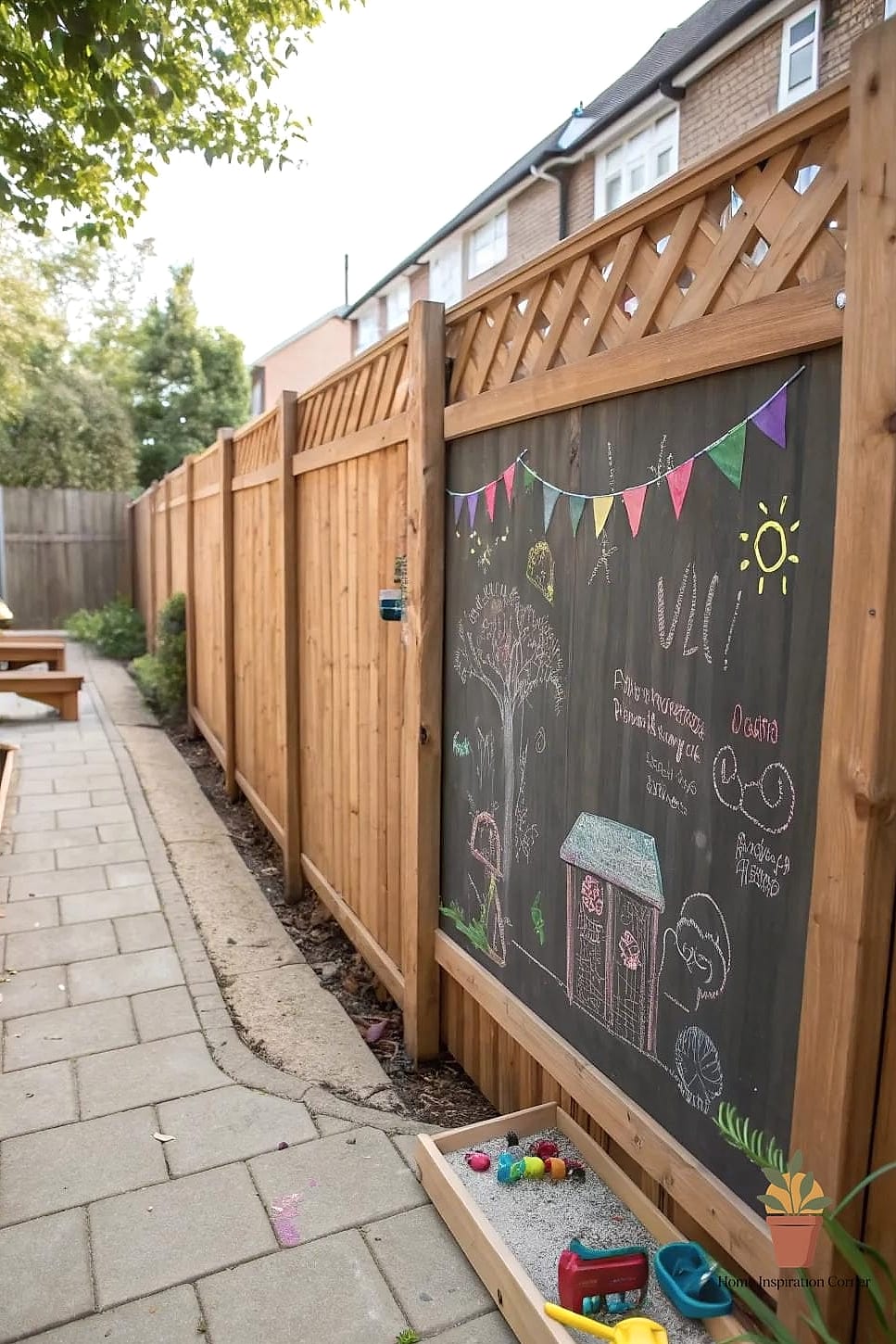 Chalkboard Fence Panel for Creative Play