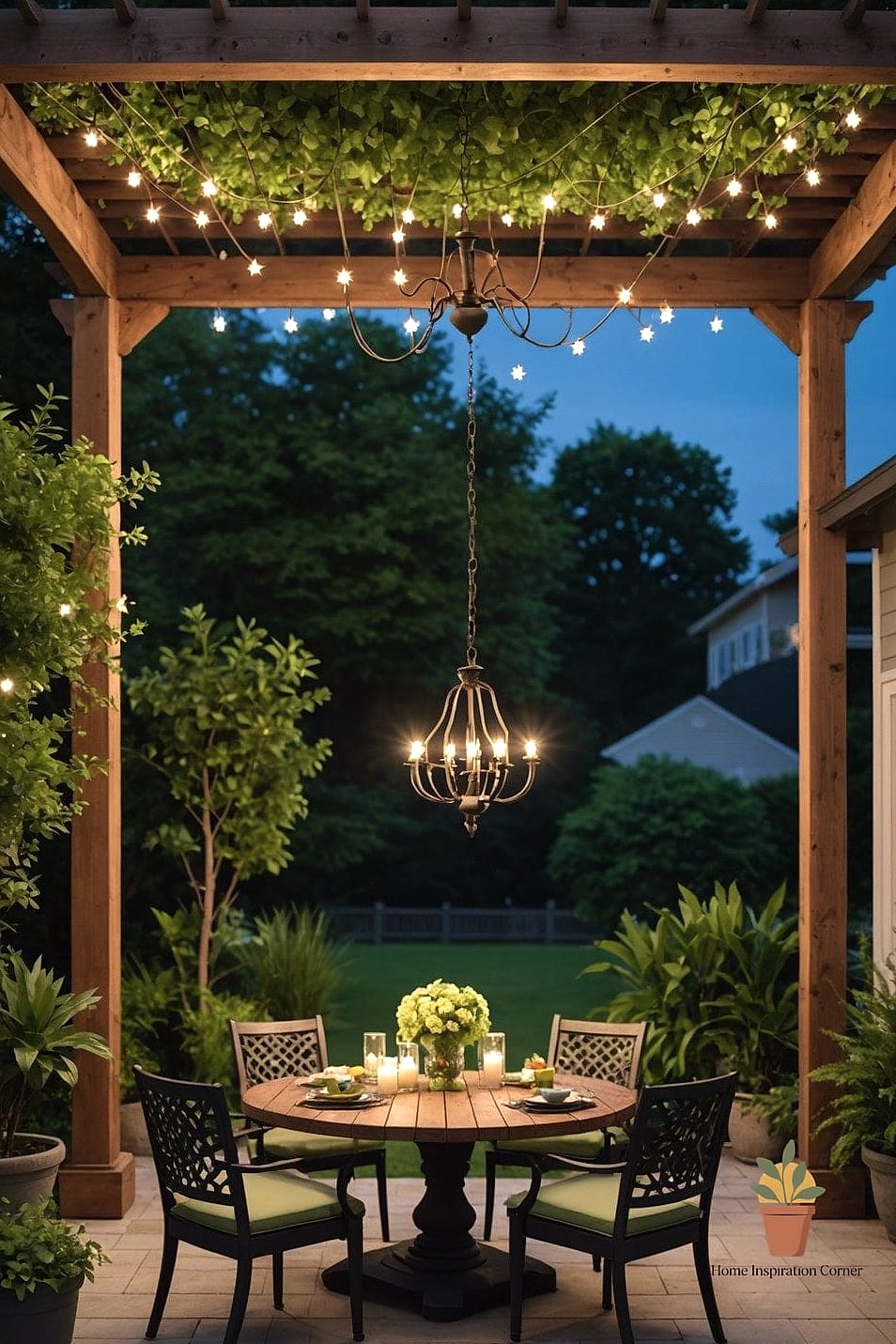 Chandelier-Style String Light Fixture