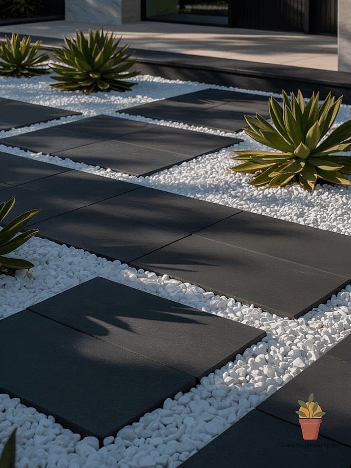 15 Outdoor Pavers Looks We're Obsessed With This Year 13 Charcoal and Black Pavers