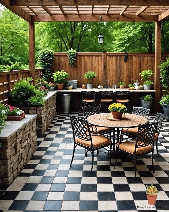 Checkerboard Pattern Tile