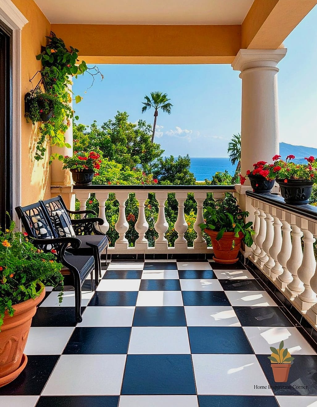 Checkerboard Tile Flooring