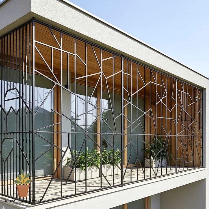 Chevron and Herringbone Metalwork